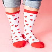 LMSS® CREW SOCKS - HEART ATTACK - Toddler, Youth, Adult Sizes Little Mama Shirt Shop