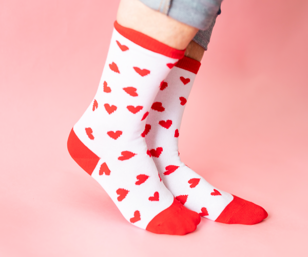 LMSS® CREW SOCKS - HEART ATTACK - Toddler, Youth, Adult Sizes