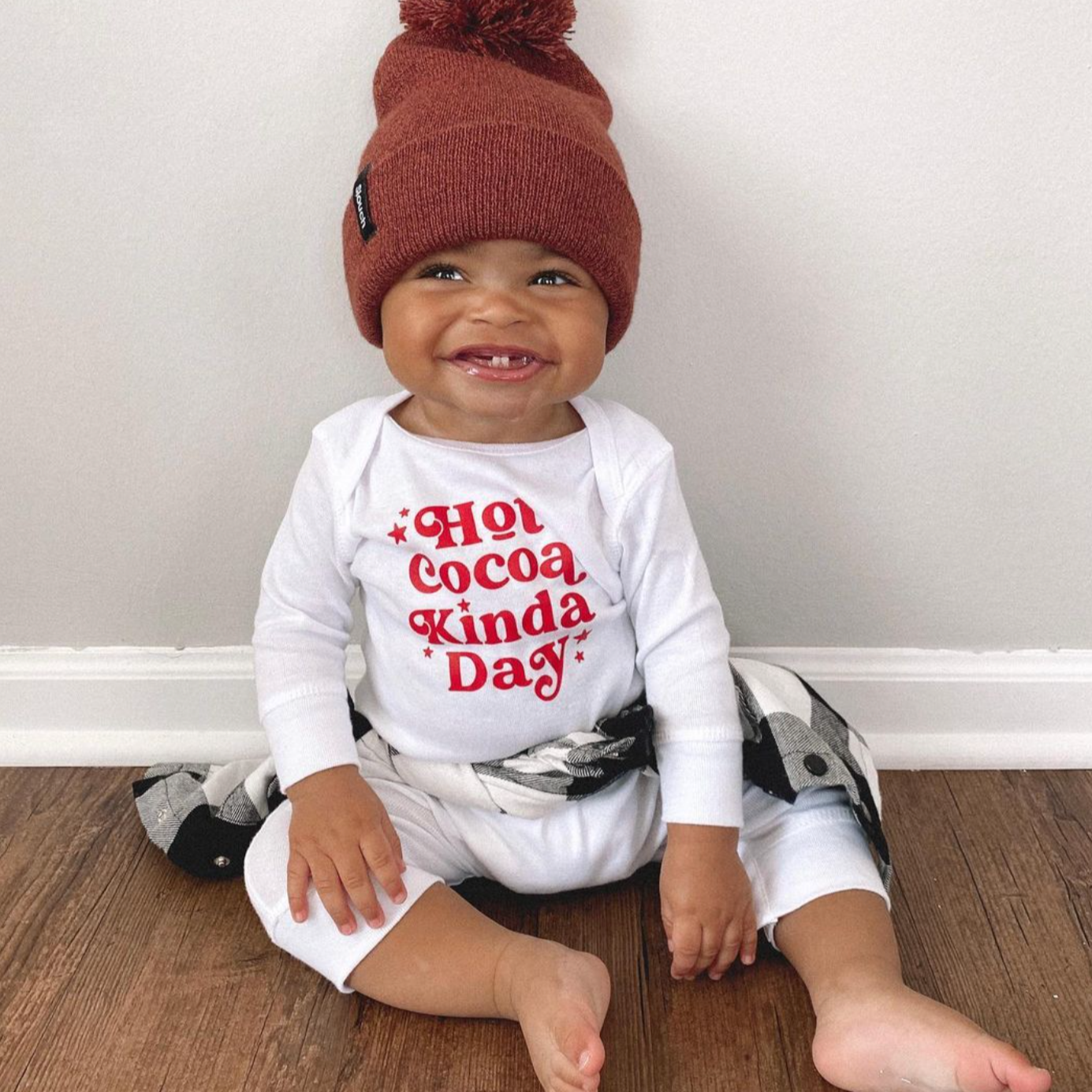 Hot Cocoa Kinda Day - Baby Sleeper Little Mama Shirt Shop