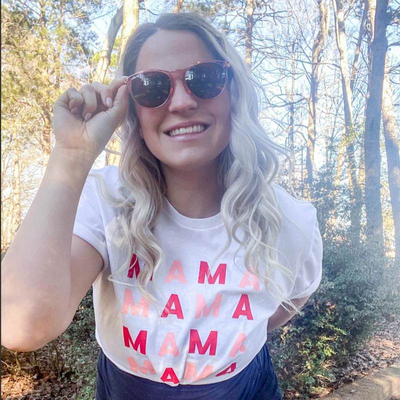 MAMA x 4 (Pink and Red) -  Unisex Tee