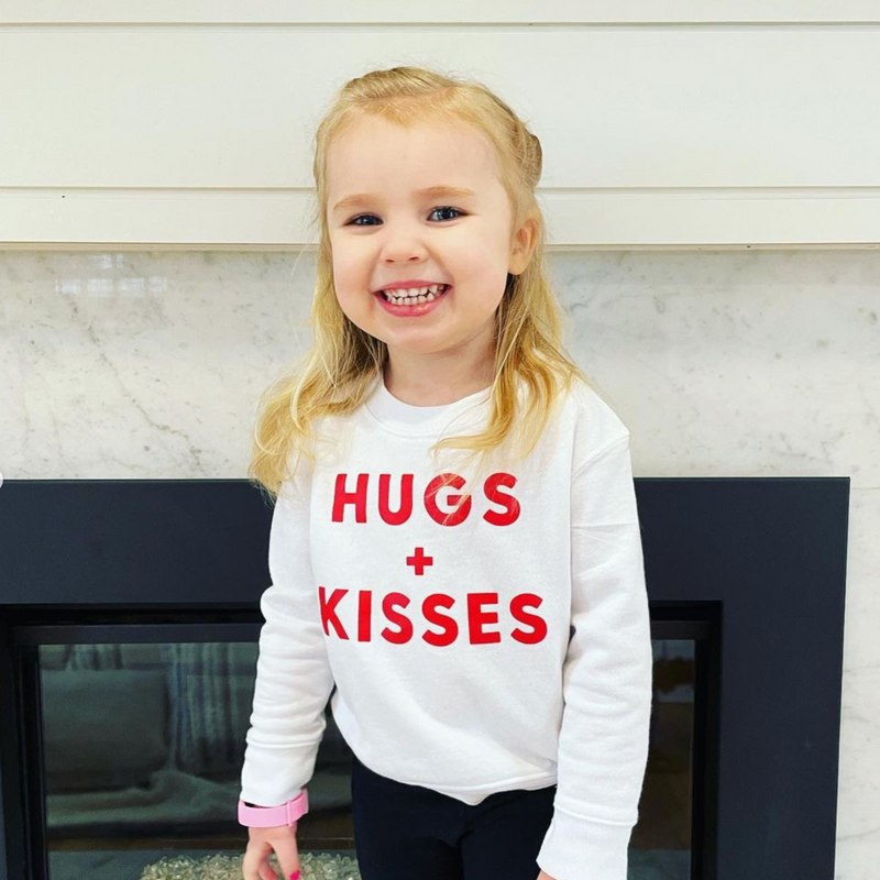 Hugs + Kisses - Child Sweater