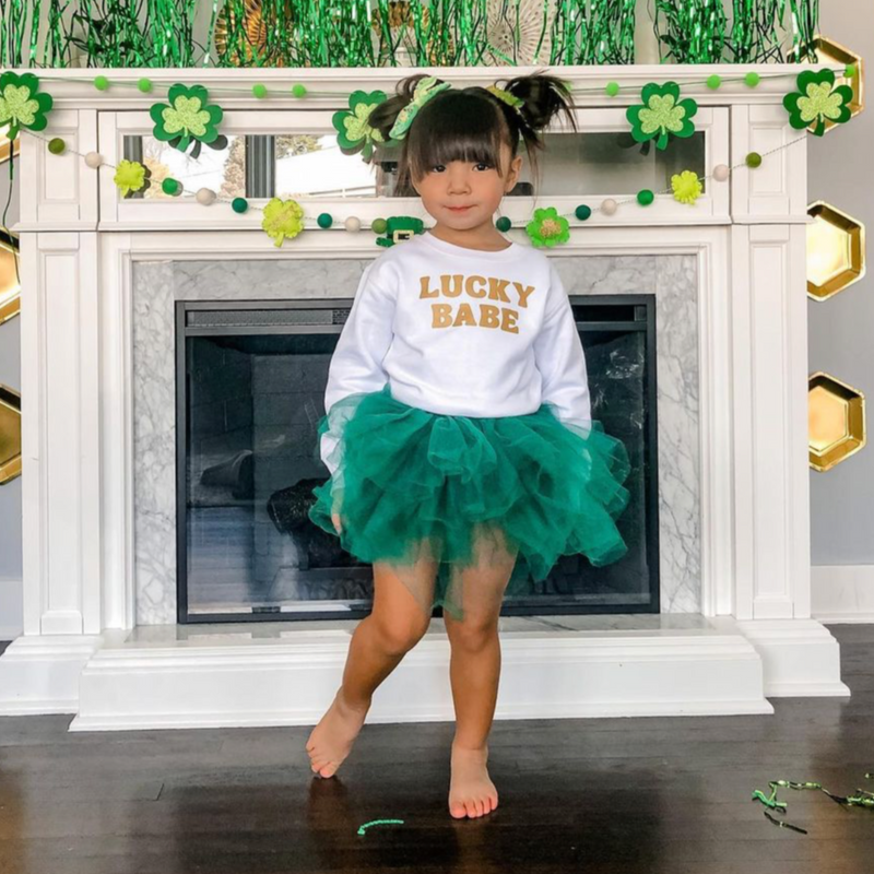 LUCKY BABE (BLOCK FONT) - Child Sweater