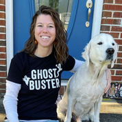 Who Ya Gonna Call? (On Back) - Ghost Buster (On Front) - Unisex Tee Little Mama Shirt Shop