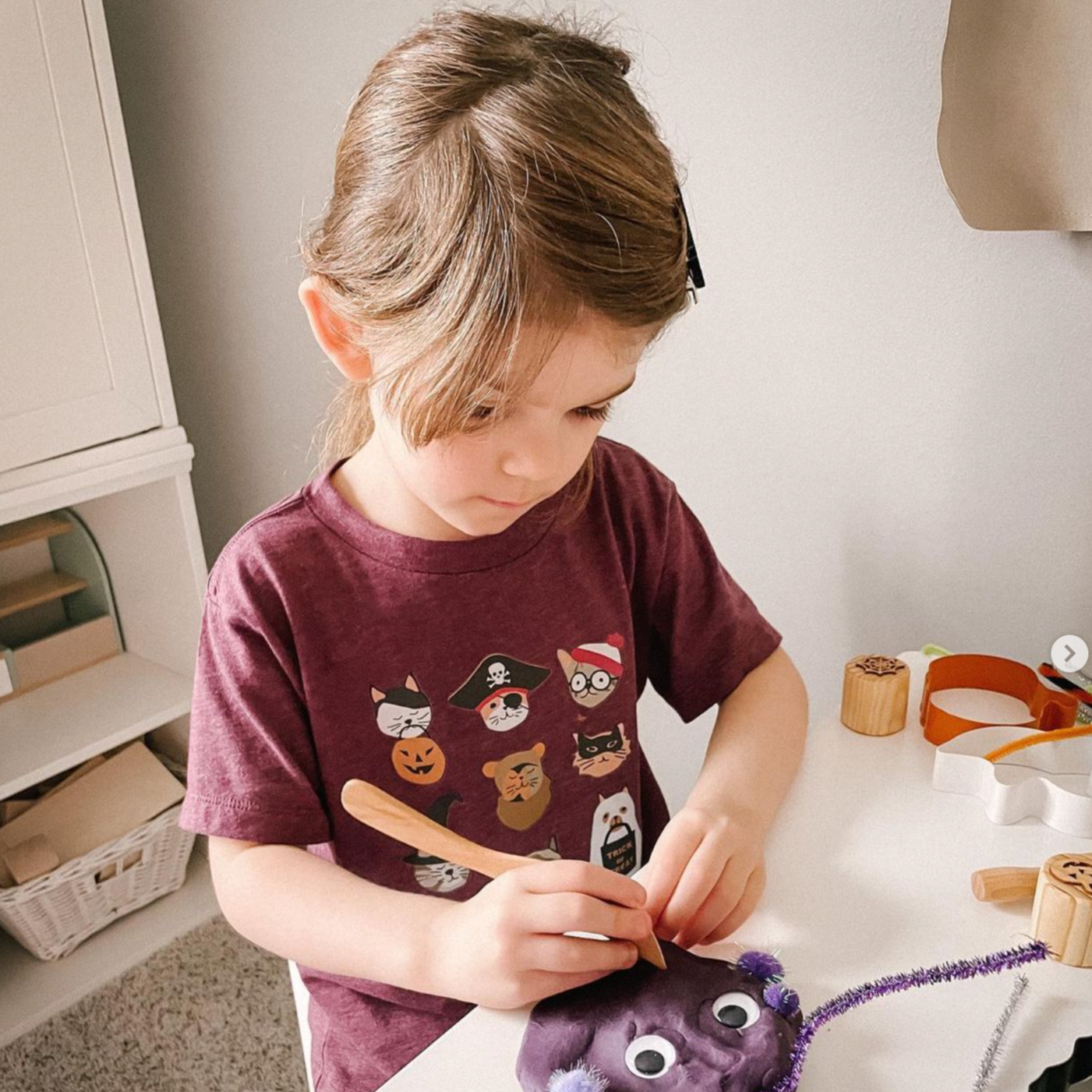 Halloween Kitties - Featuring @HeyCuteDesign - Short Sleeve Child Shirt Little Mama Shirt Shop
