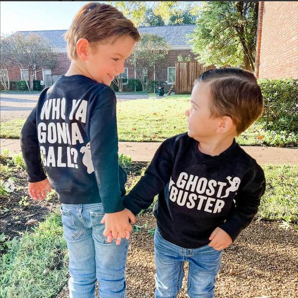 Who Ya Gonna Call? (On Back) - Ghost Buster (On Front) - Child Sweater