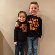 I Ain't Afraid of No Ghost - Long Sleeve Child Shirt Little Mama Shirt Shop