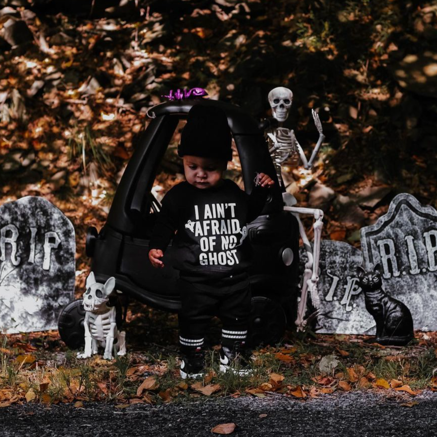 I Ain't Afraid of No Ghost - Child Sweater Little Mama Shirt Shop
