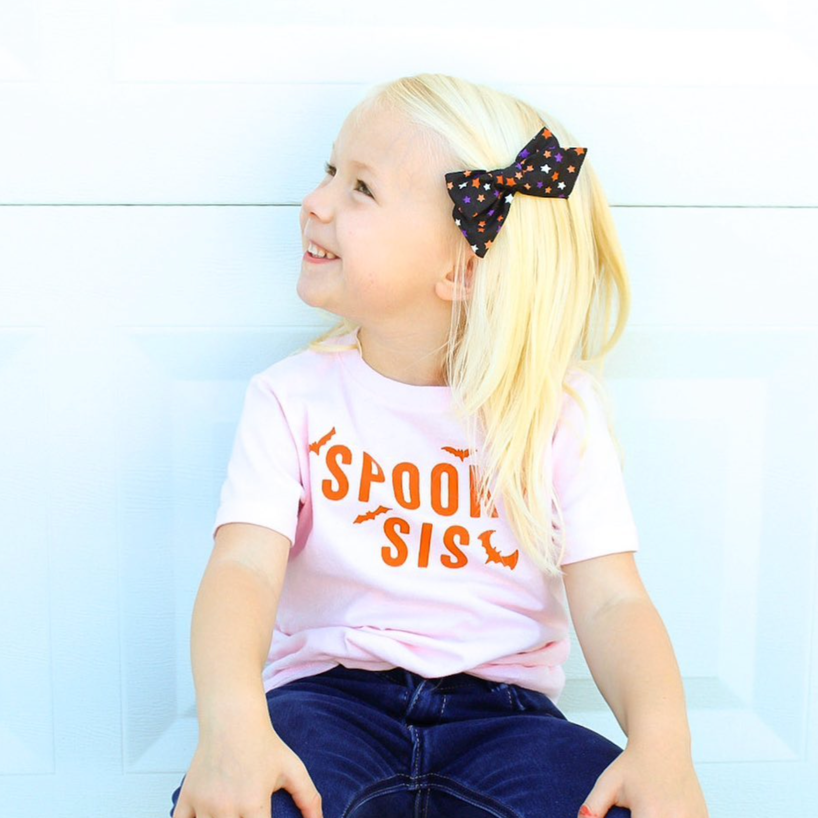 SPOOKY SIS - Short Sleeve Child Shirt Little Mama Shirt Shop
