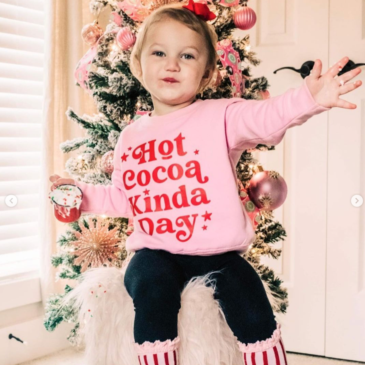 Hot Cocoa Kinda Day - Child Sweater Little Mama Shirt Shop