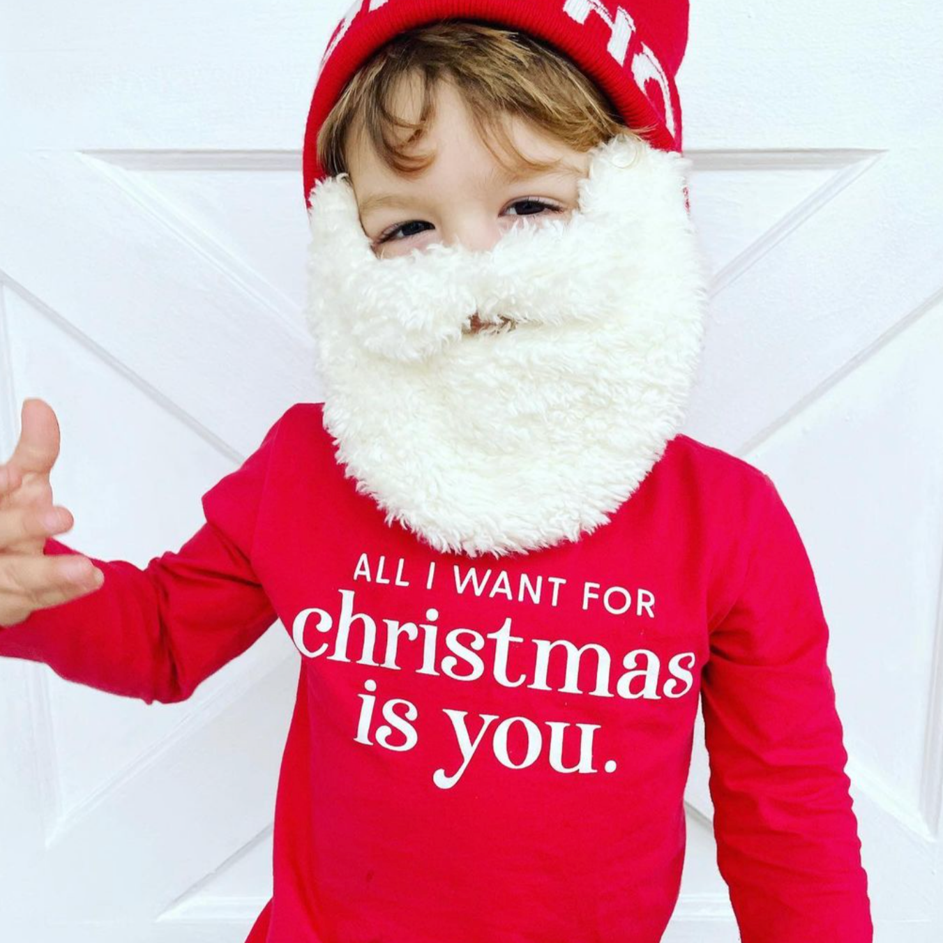 All I Want For Christmas Is You - Child LONG SLEEVE Tee Little Mama Shirt Shop