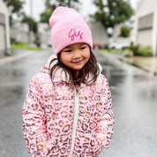 Child Beanie - SIS - Light Pink w/ Hot Pink Little Mama Shirt Shop LLC