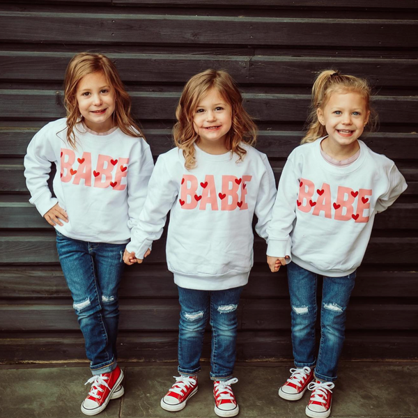 Babe - Mini Hearts - Child Sweater