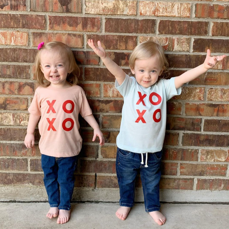 XOXO - Block Font - Child Tee