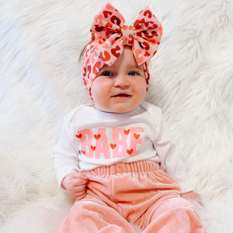 Babe - Mini Hearts - Child LONG SLEEVE Tee