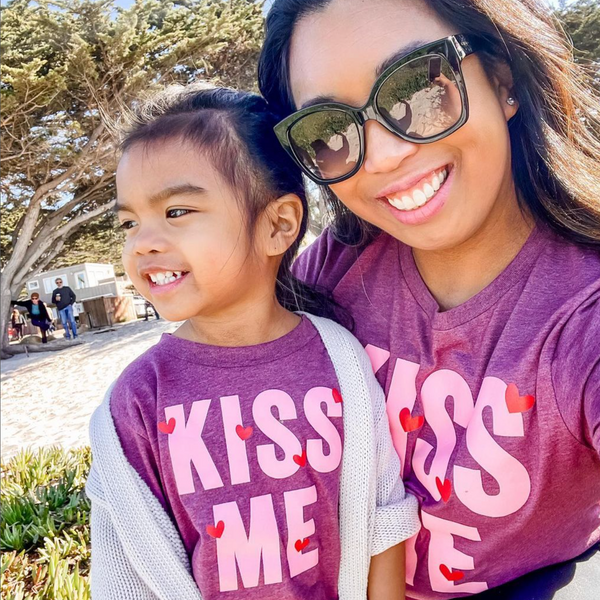 Kiss Me - Mini Hearts - Child Tee