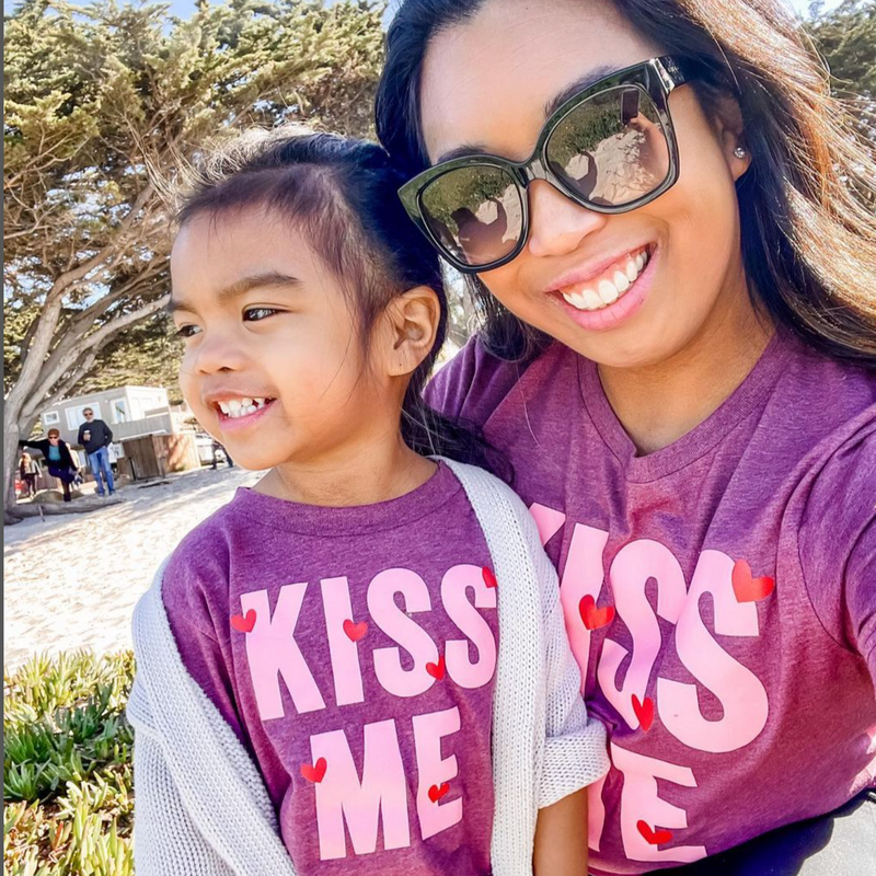 Kiss Me - Mini Hearts - Set of 2 Tees