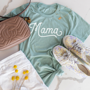 Mama - Script - Unisex Tee Little Mama Shirt Shop