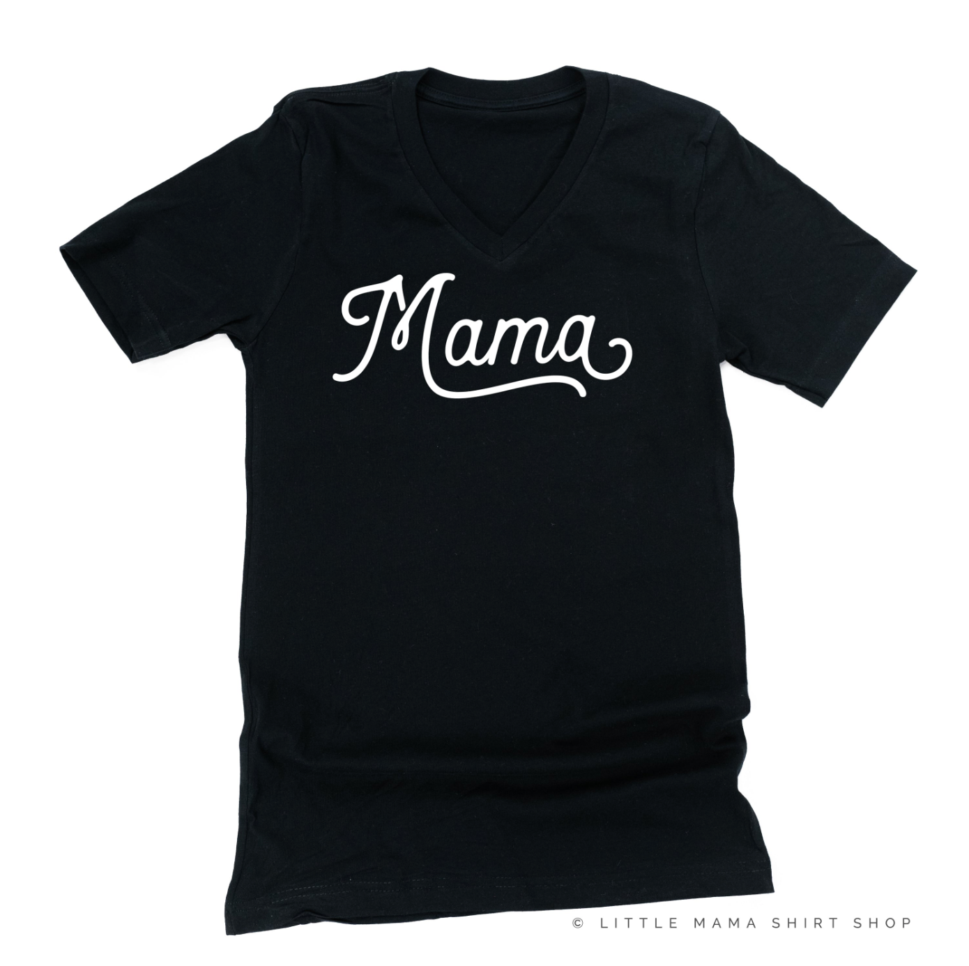 Mama - Script - Unisex Tee Little Mama Shirt Shop