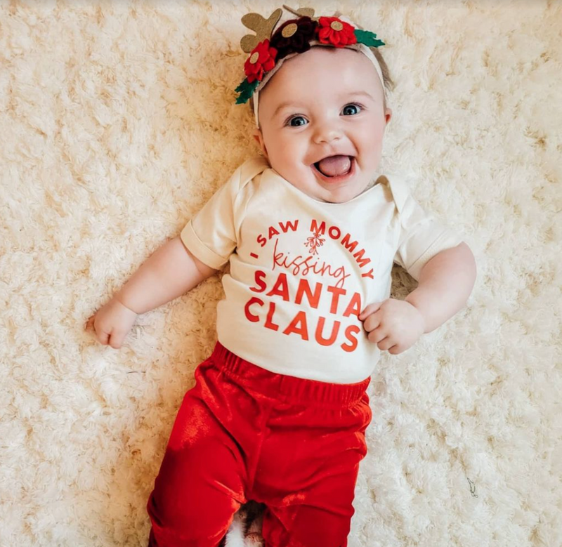 I Saw Mommy Kissing Santa Claus - Child Shirt