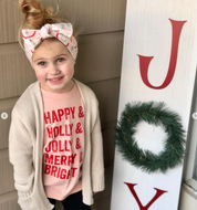 Happy + Holly + Jolly + Merry + Bright - Child Tee Little Mama Shirt Shop
