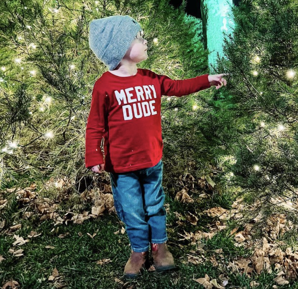 Merry Dude - Child LONG SLEEVE Tee Little Mama Shirt Shop