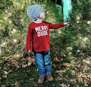 Merry Dude - Child LONG SLEEVE Tee Little Mama Shirt Shop