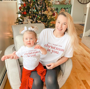 All I Want For Christmas Is You - Set of 2 Unisex Tees Little Mama Shirt Shop