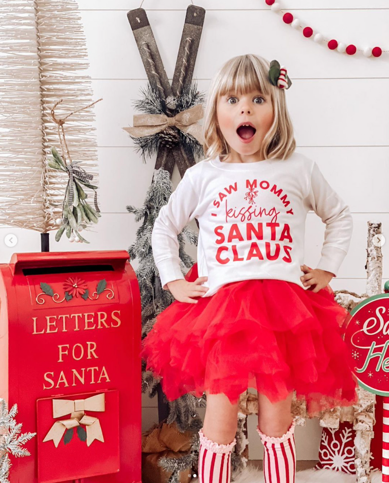 I Saw Mommy Kissing Santa Claus - Child Sweater