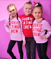 Cookie Eating Crew - Block Font - Child Sweater Little Mama Shirt Shop