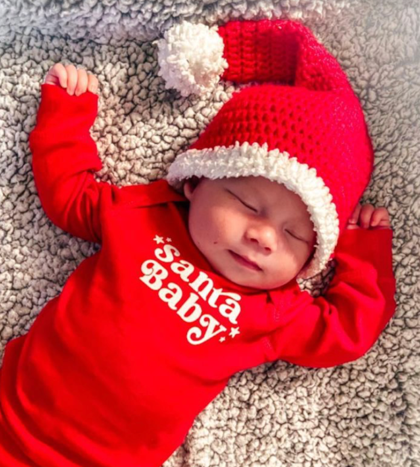 Santa Baby - Baby Sleeper Little Mama Shirt Shop