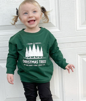 Farm Fresh Christmas Trees - Child Sweater Little Mama Shirt Shop