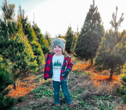Farm Fresh Christmas Trees - Child LONG SLEEVE Tee Little Mama Shirt Shop