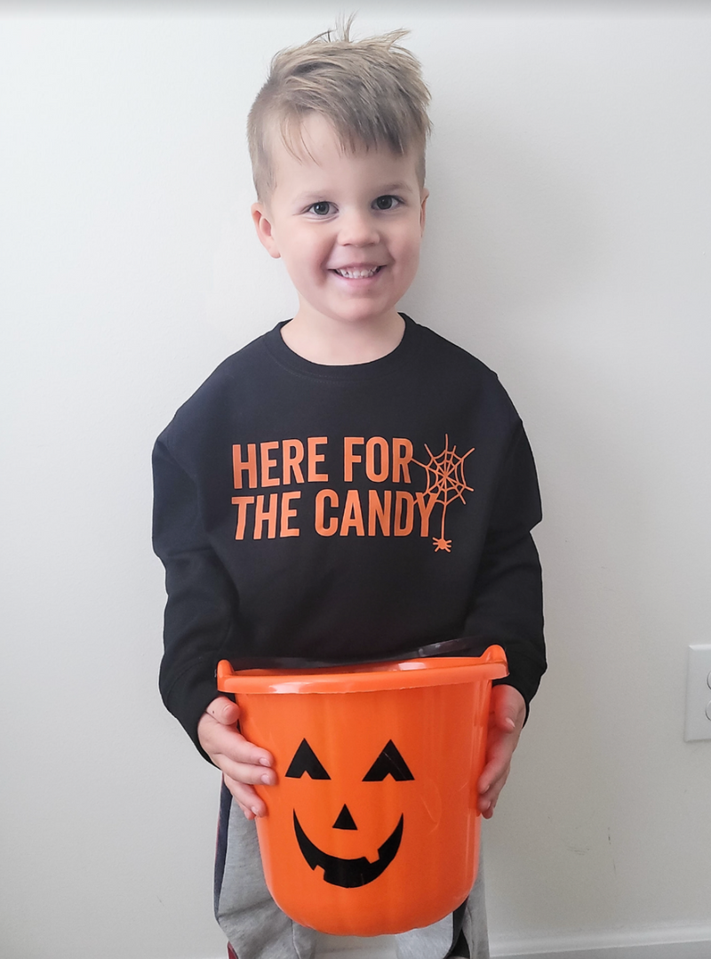 Here for the Candy - Child Sweatshirt