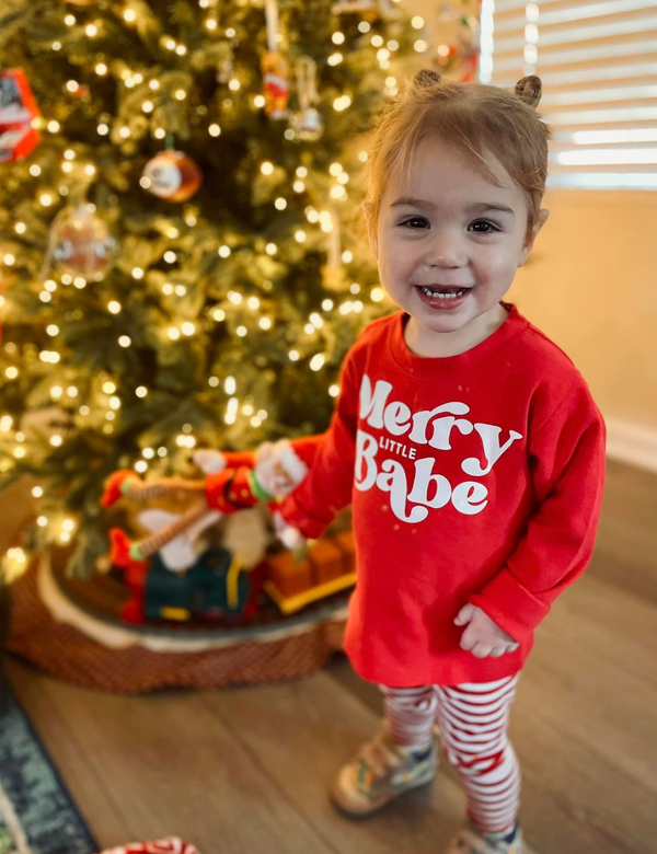 Merry Little Babe - Child LONG SLEEVE Tee