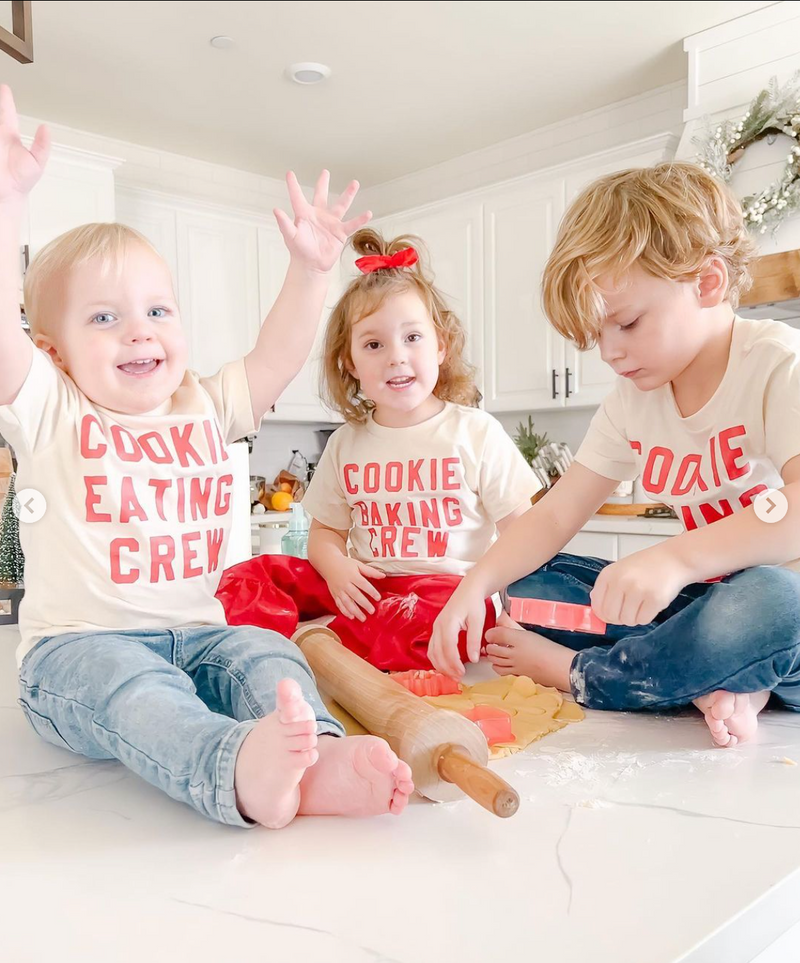 Cookie Eating Crew - Block Font - Child Tee