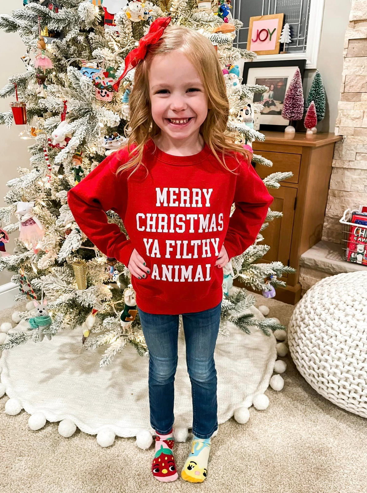 Merry Christmas Ya Filthy Animal - Child Sweater