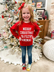 Merry Christmas Ya Filthy Animal - Child Sweater