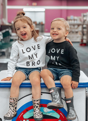 Love My Bro - Child Sweater Little Mama Shirt Shop