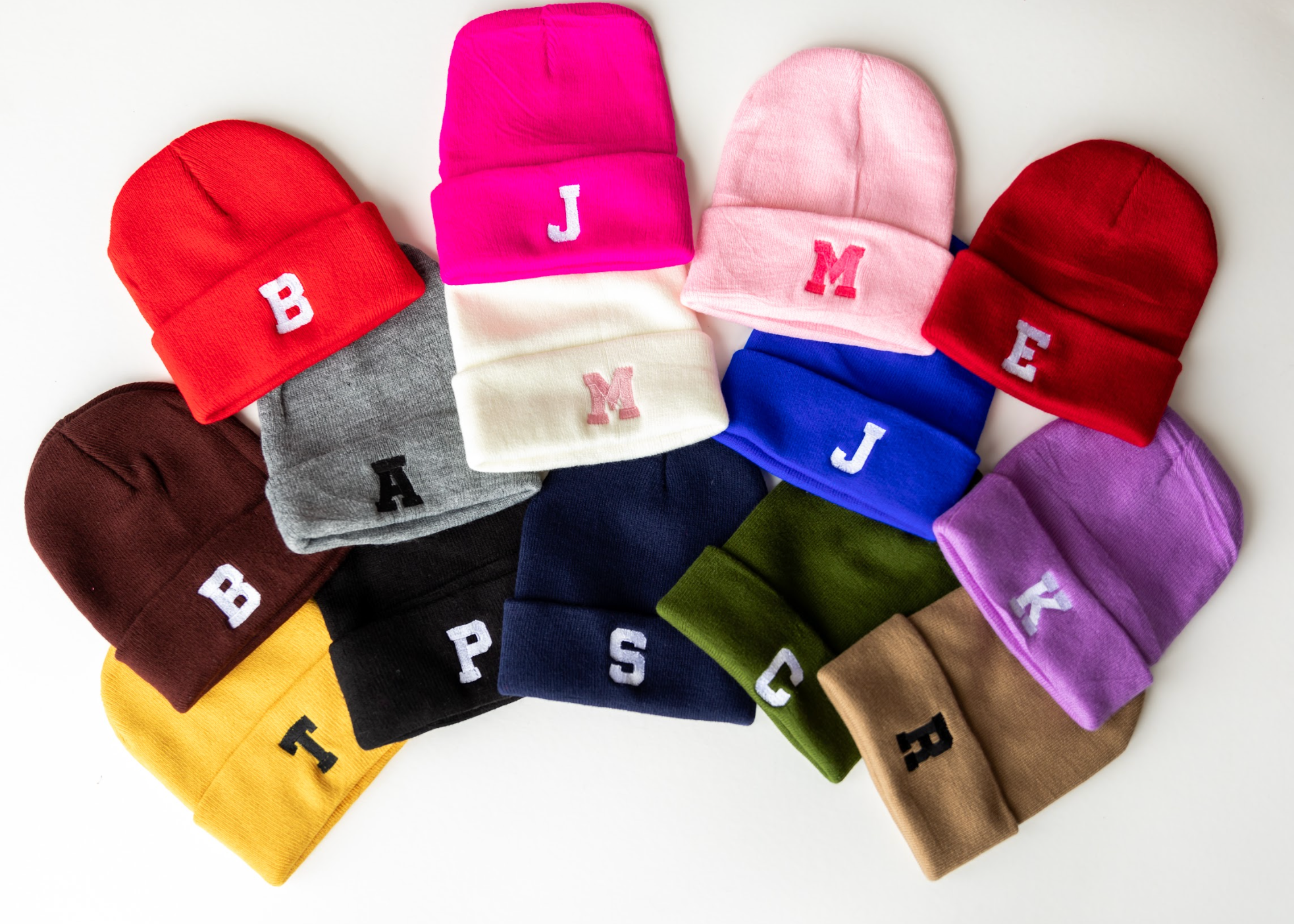 CUSTOM INITIAL - CHILD BEANIE Little Mama Shirt Shop LLC