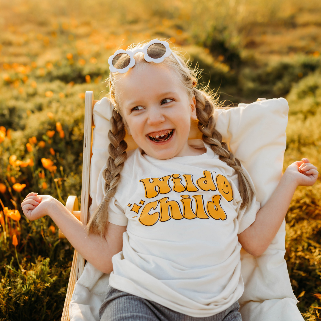 WILD CHILD - Groovy - Short Sleeve Child Shirt – Little Mama Shirt Shop LLC