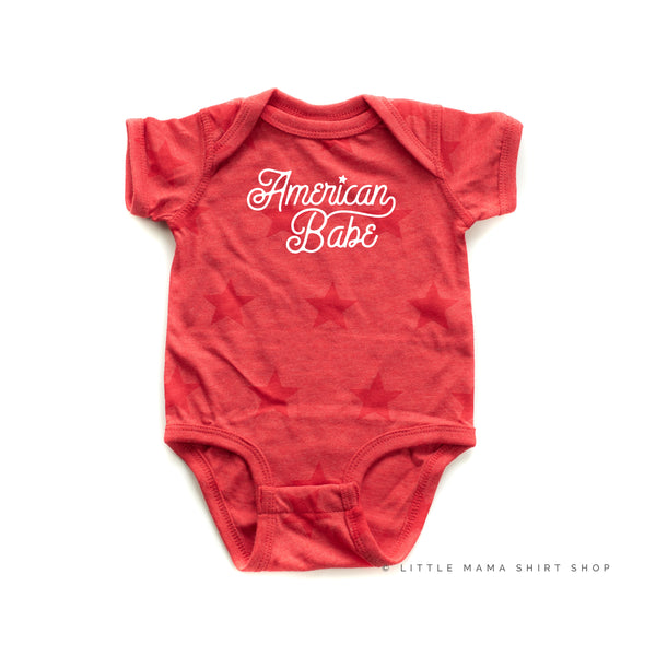 AMERICAN BABE - SCRIPT - Short Sleeve STAR Child Shirt
