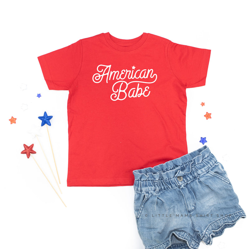 AMERICAN BABE - SCRIPT - Short Sleeve Child Shirt