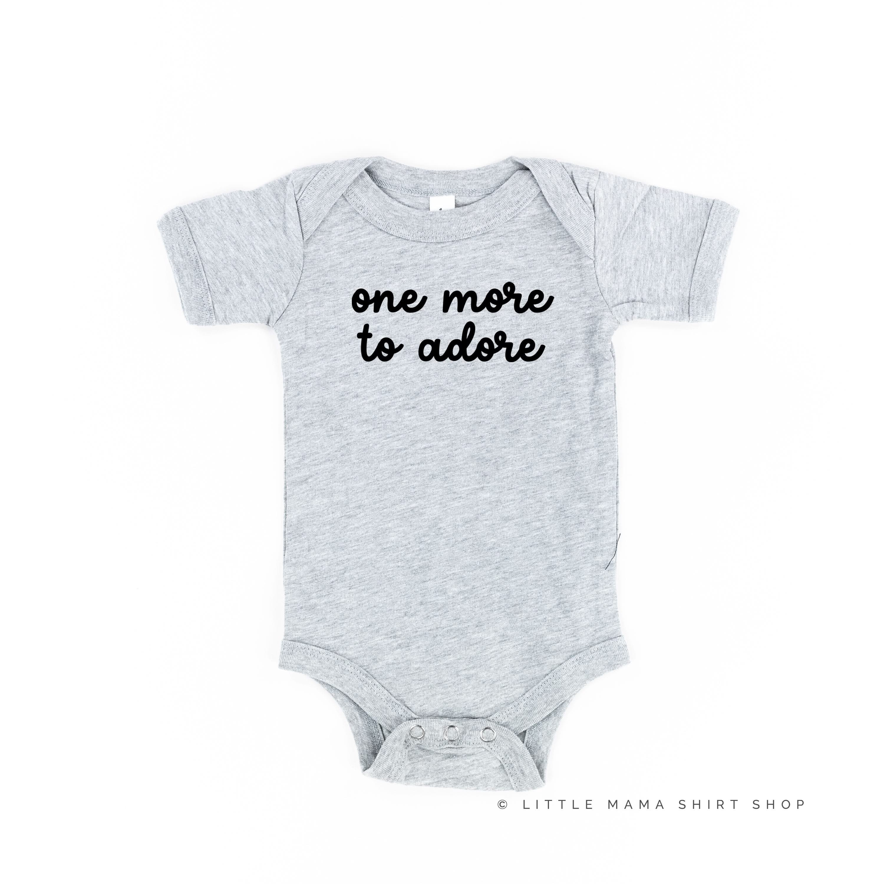 ONE MORE TO ADORE - Short Sleeve Child Shirt Little Mama Shirt Shop