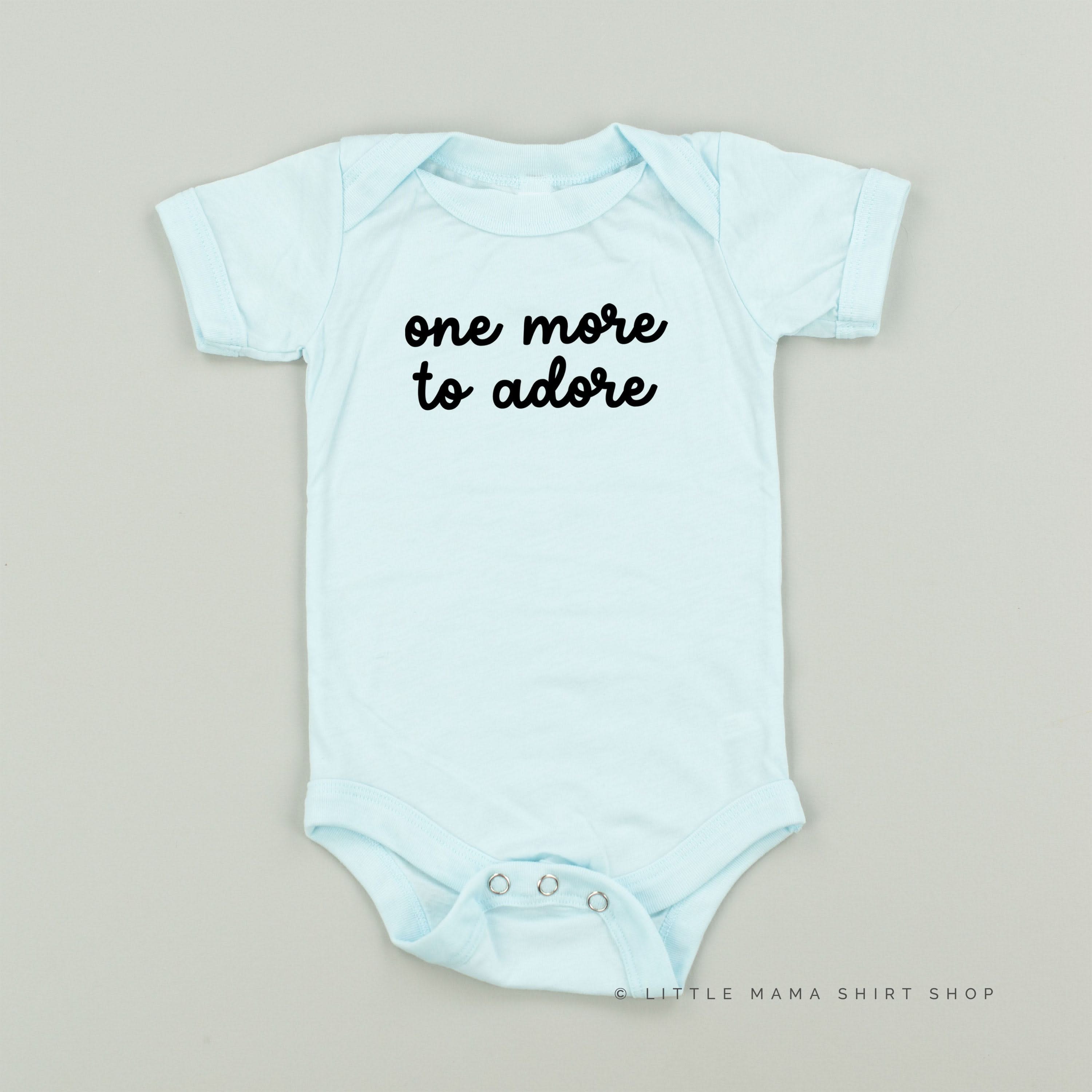ONE MORE TO ADORE - Short Sleeve Child Shirt Little Mama Shirt Shop