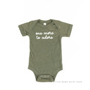 ONE MORE TO ADORE - Short Sleeve Child Shirt Little Mama Shirt Shop