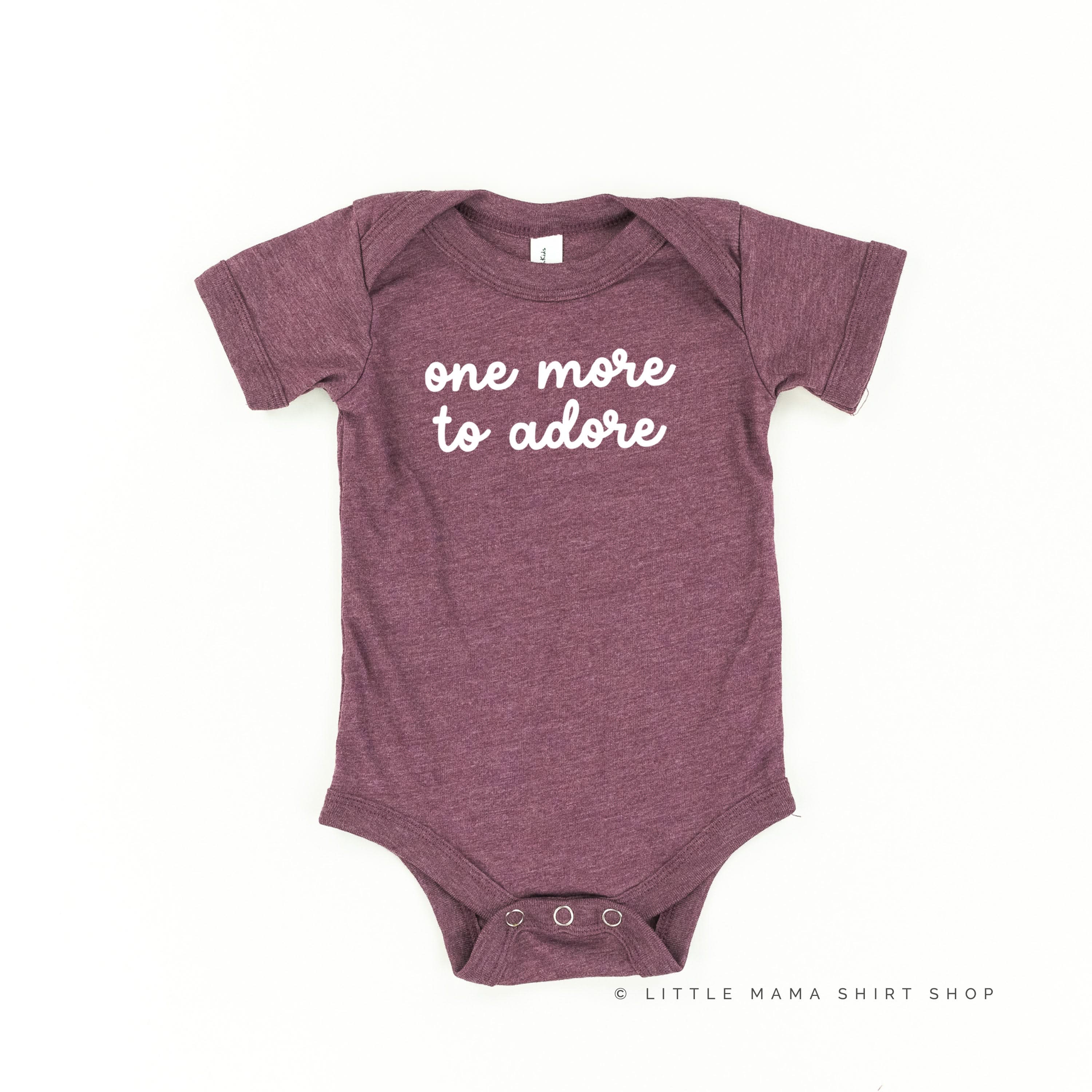 ONE MORE TO ADORE - Short Sleeve Child Shirt Little Mama Shirt Shop