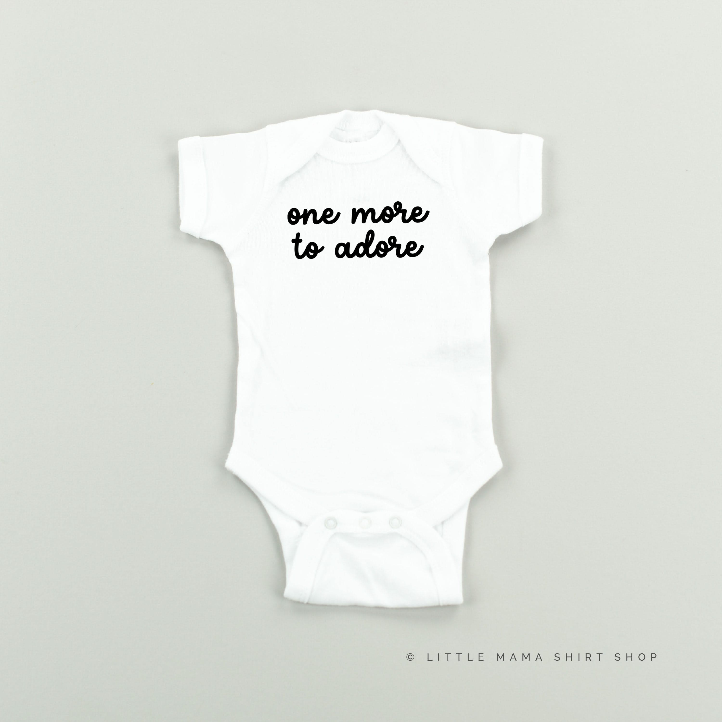ONE MORE TO ADORE - Short Sleeve Child Shirt Little Mama Shirt Shop