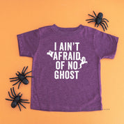 I Ain't Afraid of No Ghost - Short Sleeve Child Shirt Little Mama Shirt Shop
