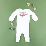 All I Want For Christmas Is You - Baby Sleeper Little Mama Shirt Shop