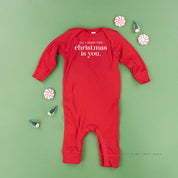 All I Want For Christmas Is You - Baby Sleeper Little Mama Shirt Shop